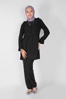 Vêtements hijab NOIR T 8366 NSS-2&prime;Lİ PANT. TAKIM