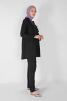 Vêtements hijab NOIR T 8366 NSS-2&prime;Lİ PANT. TAKIM