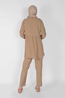 Vêtements hijab BRUN T 8366 NSS-2&prime;Lİ PANT. TAKIM