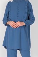 Vêtements hijab BLEU MARINE T 8366 NSS-2&prime;Lİ PANT. TAKIM