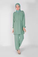 Vêtements hijab VERT T 8366 NSS-2&prime;Lİ PANT. TAKIM