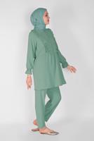Vêtements hijab VERT T 8366 NSS-2&prime;Lİ PANT. TAKIM