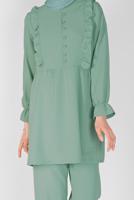 Vêtements hijab VERT T 8366 NSS-2&prime;Lİ PANT. TAKIM