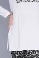 Hijab clothing CREAM LEOPARD PRINT TROUSERS SUIT 8866 