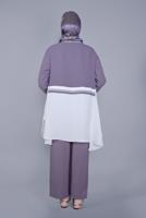 Hijab clothing PURPLE PANTS SUIT  9004 