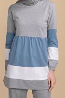 Vêtements hijab GRIS SURVÊTEMENTS TROIS COULEURS 9355 