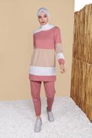 Vêtements hijab ROSE SURVÊTEMENTS TROIS COULEURS 9355 