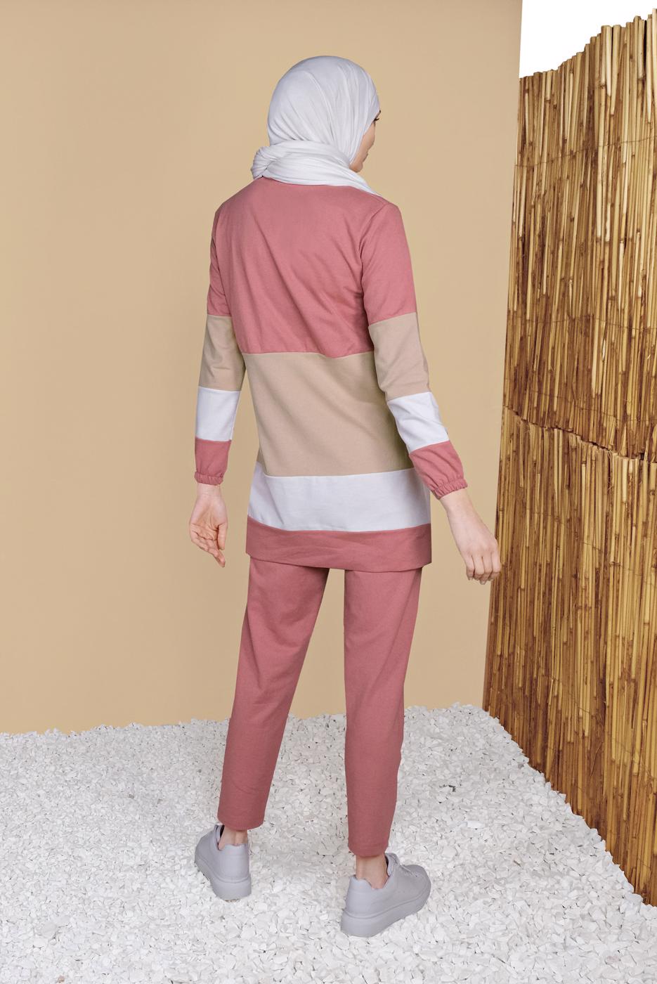 Vêtements hijab ROSE SURVÊTEMENTS TROIS COULEURS 9355 