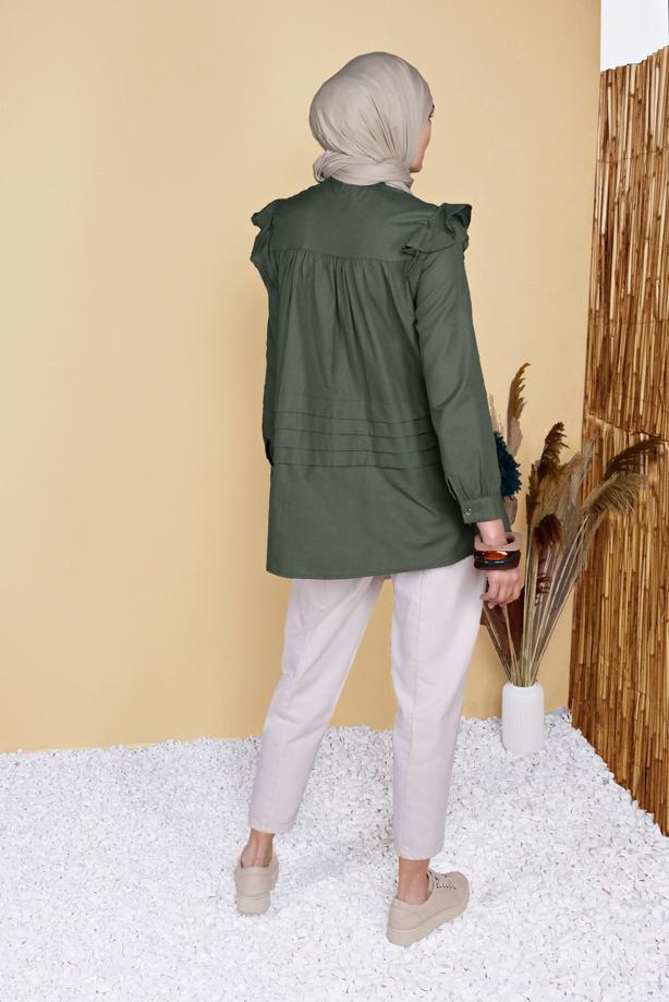 Vêtements hijab  FRILLED TUNIC 00001  - TRENDTESETTÜR