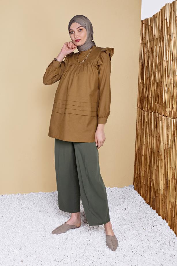 Vêtements hijab  FRILLED TUNIC 00001  - TRENDTESETTÜR