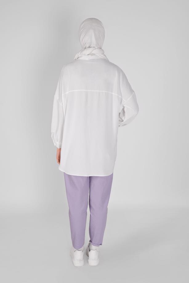 Vêtements hijab  COLOR DETAIL TUNIC 04012  - TRENDTESETTÜR