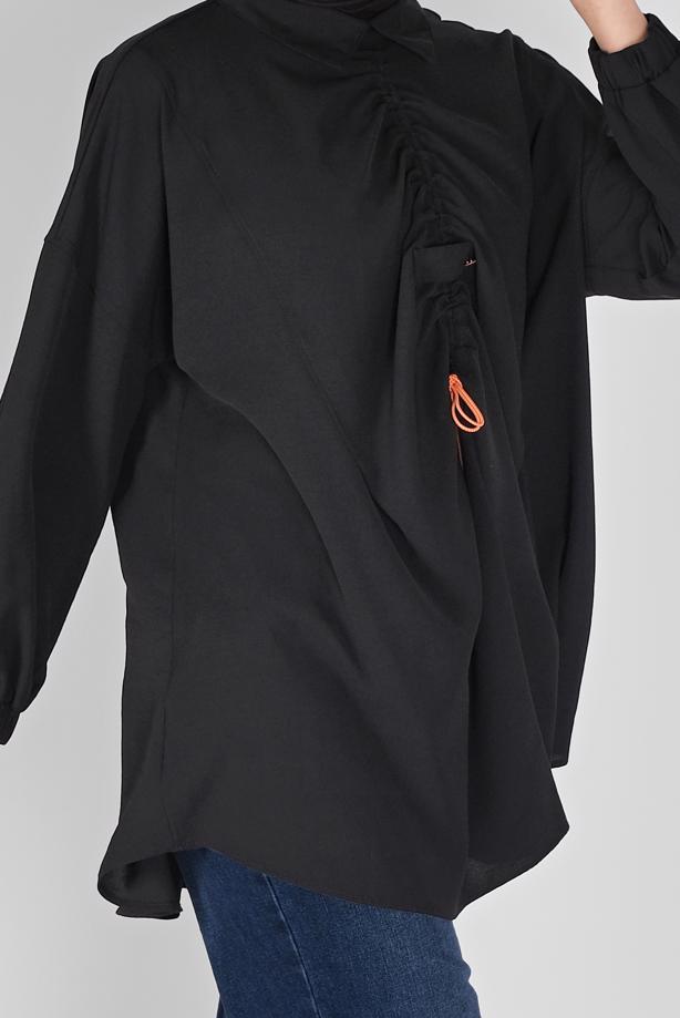 Vêtements hijab  SALAS TUNIC WITH SMOCKING 14012  - TRENDTESETTÜR