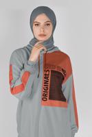 Hijab clothing GREY T 17012 NFS-TUNİK