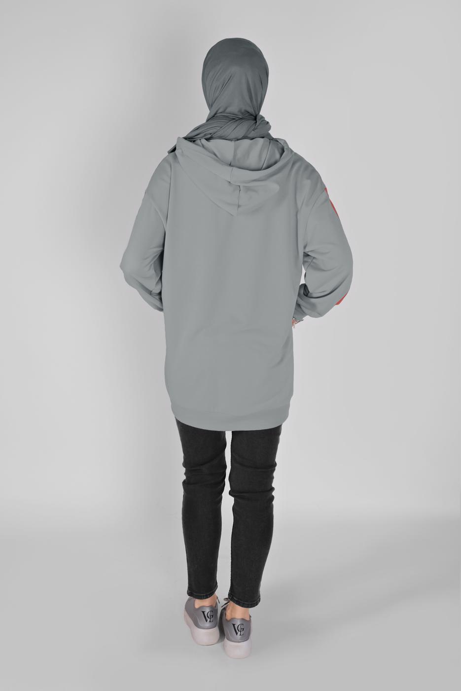 Hijab clothing GREY T 17012 NFS-TUNİK