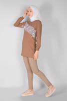 Vêtements hijab BRUN TUNIQUE 54287 