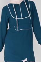 Vêtements hijab BLEU MARINE TUNIQUE À FERMETURE ÉCLAIR 88534