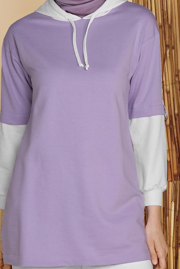 Vêtements hijab  2-COLOR HOODED TUNIC 071  - TRENDTESETTÜR