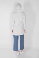 Vêtements hijab BLANC TUNIQUE IMPRIMÉE 0106