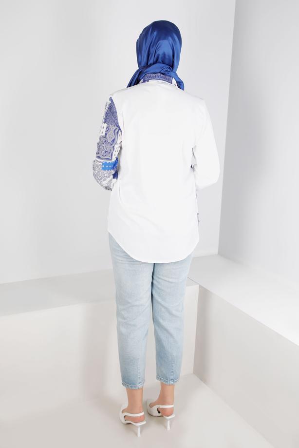 Hijab clothing  ETHNIC PATTERN TUNIC T 342 - TRENDTESETTÜR