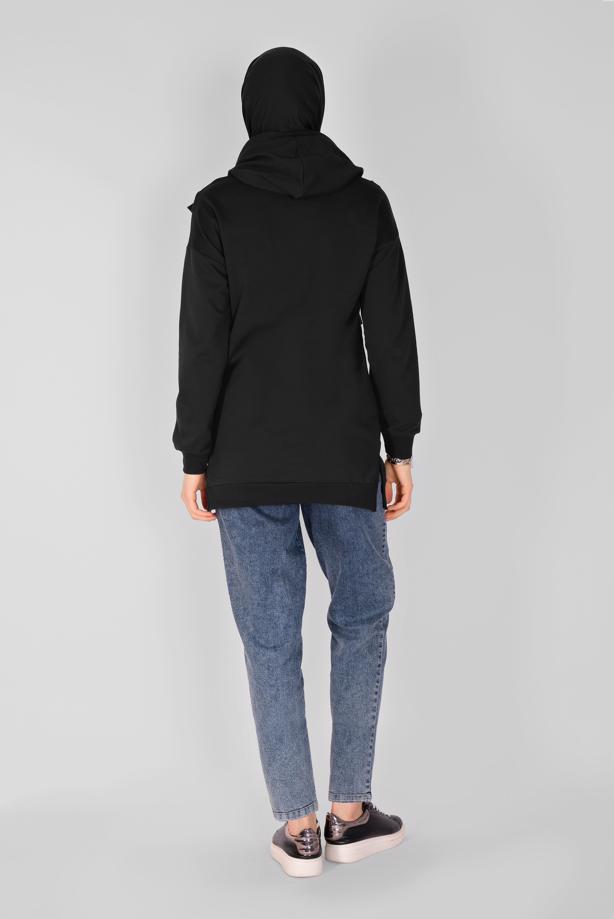 Hijab clothing  RUFFLED HOODED TUNIC 371  - TRENDTESETTÜR