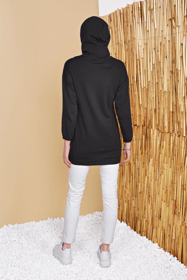 Vêtements hijab  POCKET DETAIL HOODED TUNIC 861  - TRENDTESETTÜR