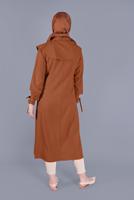 Hijab clothing ORANGE BELTED TUNIC 1334