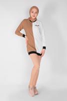 Vêtements hijab BRUN TUNIQUE IMPRIMÉE TROIS COULEURS 1571