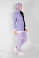 Vêtements hijab POURPRE TUNIQUE IMPRIMÉE TROIS COULEURS 1571