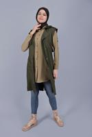 Hijab clothing BEIGE TUNIC WITH POCKETS 1881 