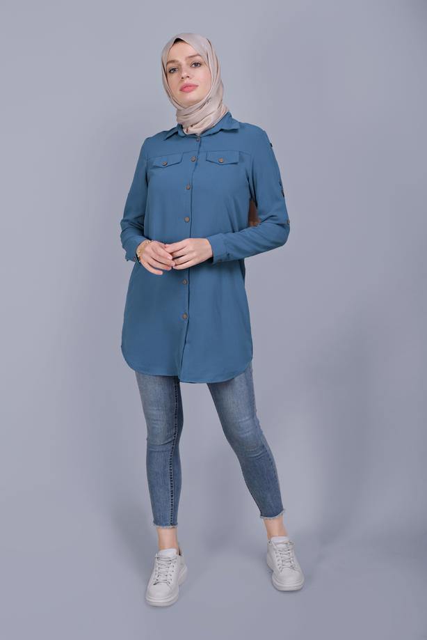 Vêtements hijab  TUNIC WITH POCKETS 1881  - TRENDTESETTÜR