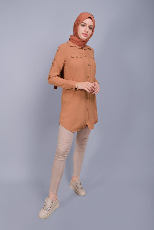 Hijab clothing  TUNIC WITH POCKETS 1881  - TRENDTESETTÜR