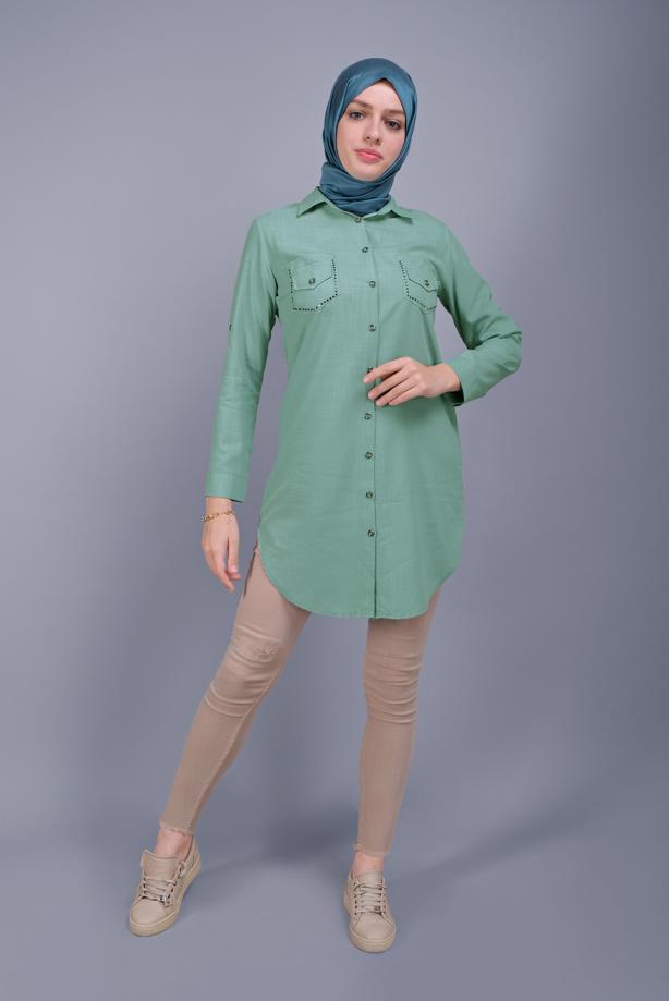 Vêtements hijab  BUTTONED TUNIC  2881 - TRENDTESETTÜR