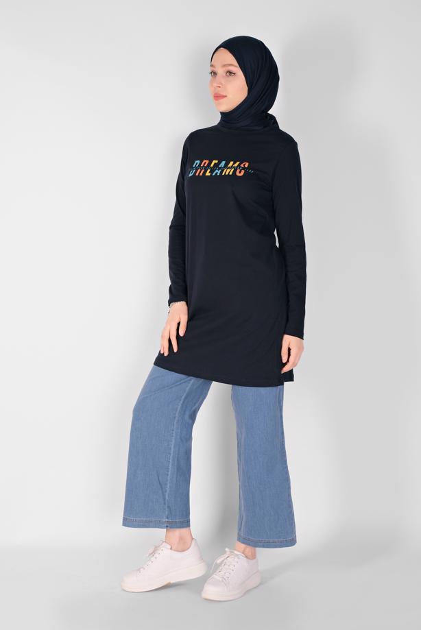 Vêtements hijab  PRINTED BASIC TUNIC  3106   - TRENDTESETTÜR