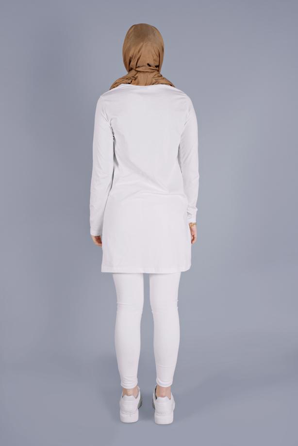 Vêtements hijab  COTTON FLOWER PRINTED TUNIC 4206  - TRENDTESETTÜR