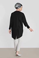 Tesettür giyim SİYAH T 4494 ALVİNA HAZEL TUNİK 38/44 TEK40