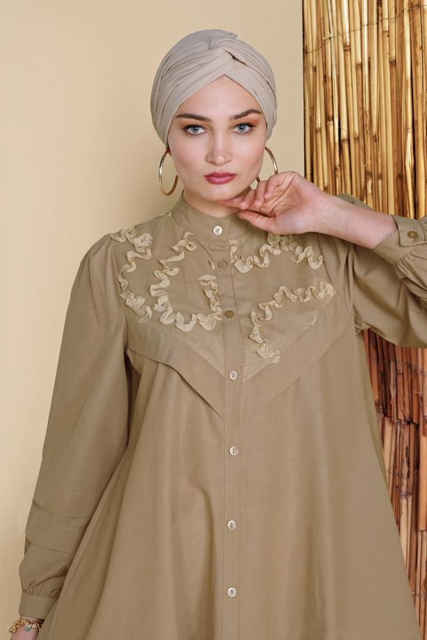 Hijab clothing  BUTTONED SALAS TUNIC 4726  - TRENDTESETTÜR