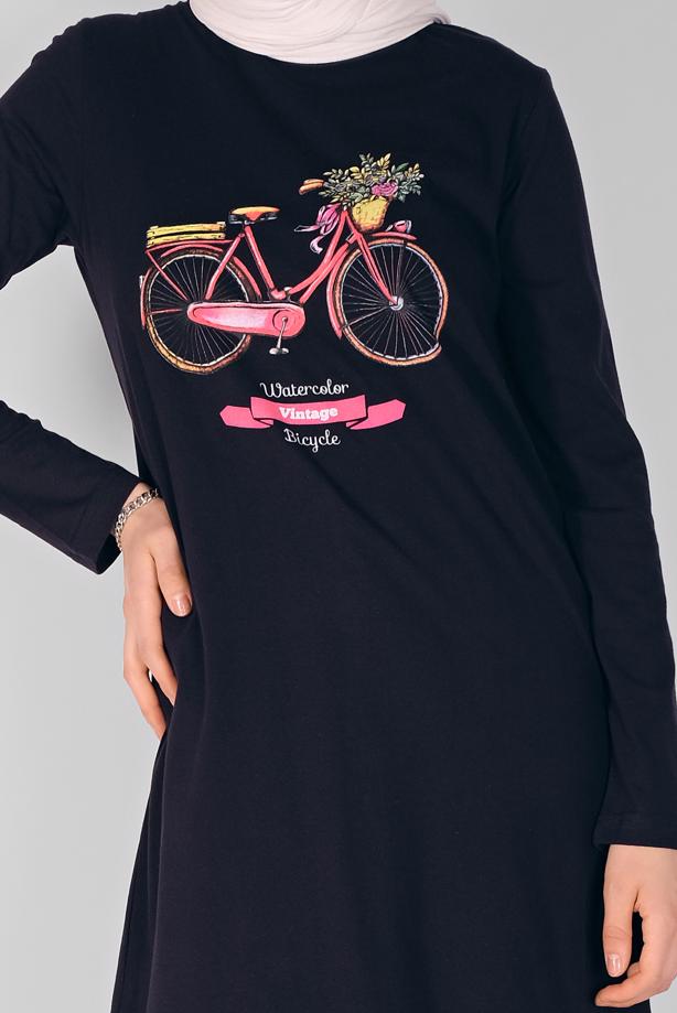 Hijab clothing  PRINTED TUNIC 5106  - TRENDTESETTÜR