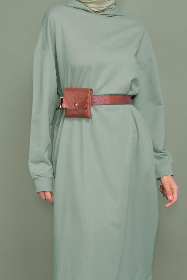 Vêtements hijab  HOODED TUNIC WITH SIDE SLITS 7003  - TRENDTESETTÜR