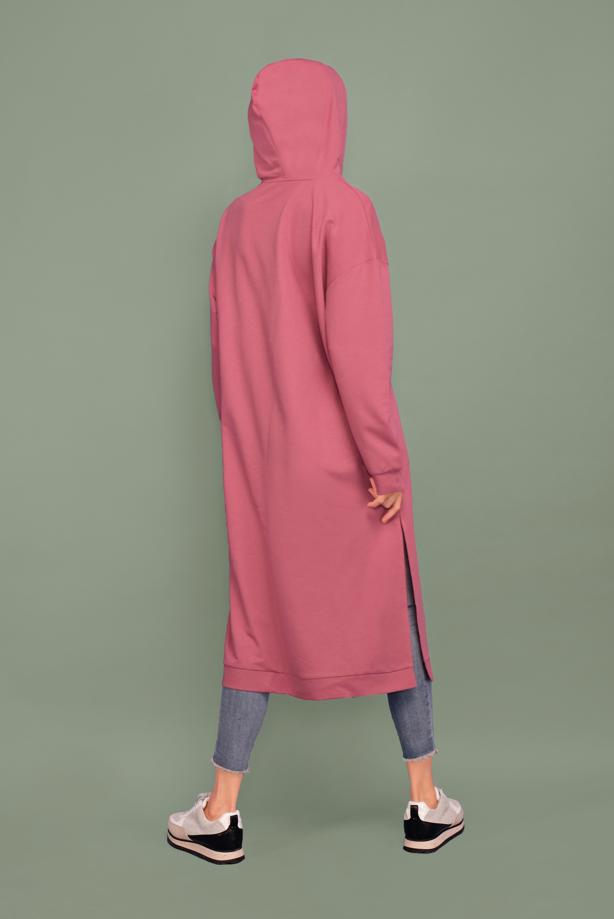 Vêtements hijab  HOODED TUNIC WITH SIDE SLITS 7003  - TRENDTESETTÜR