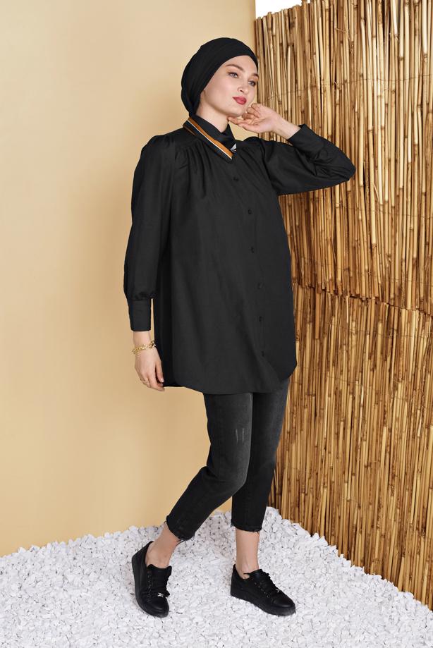 Vêtements hijab  MEN&prime;S COLLAR BUTTON TUNIC 9503  - TRENDTESETTÜR