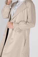 Hijab clothing BEIGE BELTED DRESS WITH ELASTIC CUFFS 531 