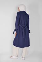 Vêtements hijab BLEU MARINE TRENCH-COAT DOUBLE BOUTONNAGE 10210