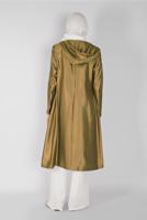 Tesettür giyim ALTIN  ALVİNA PARLAK KUMAŞLI TRENÇKOT 10261 