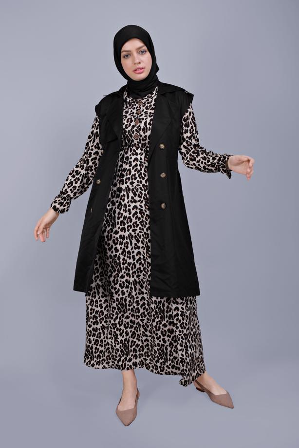 Vêtements hijab  BUTTON BELTED VEST 252  - TRENDTESETTÜR
