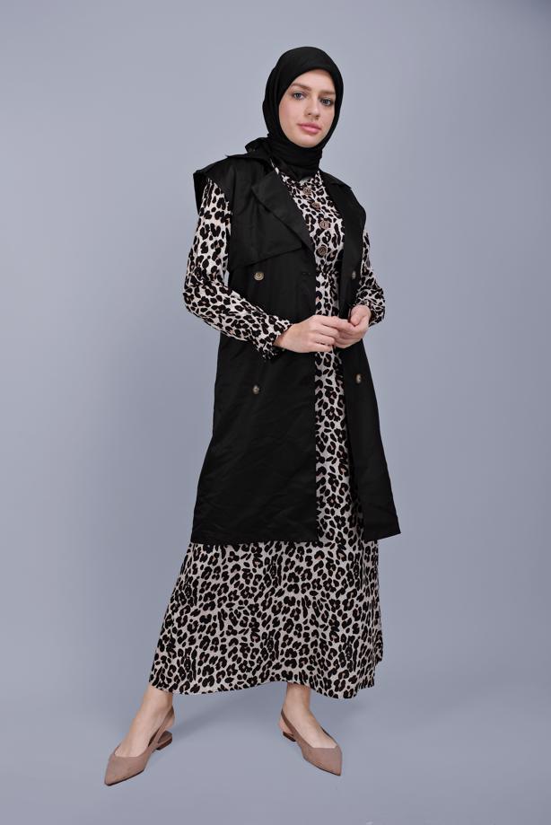 Vêtements hijab  BUTTON BELTED VEST 252  - TRENDTESETTÜR