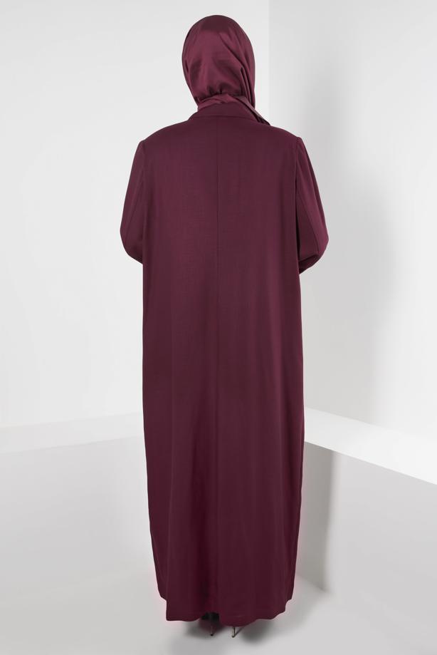 Hijab clothing PLUM ALVİNA CLASSIC COLLAR BUTTONED TOPCOAT 1093  - TRENDTESETTÜR