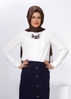 Tesettür giyim LACİVERT T 6597 ALVİNA MEGAN 15421 ETEK 38/46 TEK38