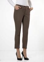 Tesettür giyim VİZON ALVİNA PAÇASI FERMUAR DETAYLI PANTOLON 7812 