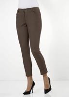 Tesettür giyim VİZON ALVİNA PAÇASI FERMUAR DETAYLI PANTOLON 7812 