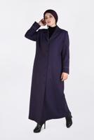 Vêtements hijab POURPRE COUCHE DE FINITION BOUTONNÉE COL CLASSIQUE ALVİNA 1361